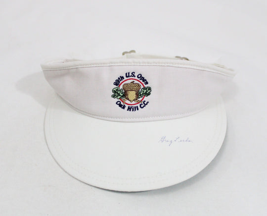 89th U.S. Open Oak Hill C.C. White Autographed Visor