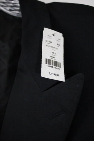 NEW Ermenegildo Zegna Black Tuxedo | 46L Jacket 38X37 Pants
