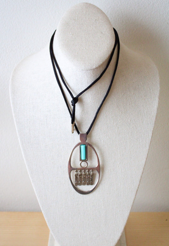 Vintage Avon Silver Native American Style Necklace