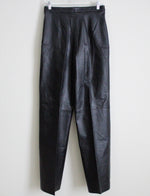 NEW Christian Dior Sportswear Vintage Genuine Black Leather Pants | 12