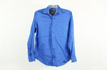 Robert Graham Designer Blue Button Down Classic Fit Shirt | M