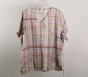 Sherly Uniforms Multi-Colored Scrub Top | Size L