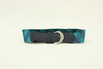 New York & Company Blue Weaved Elastic Belt | Size Small