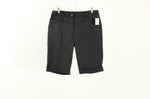 Greg Norman Polyester Stretch Black Shorts | Size 8