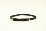 Black Faux Snakeskin Belt | Size 10 | 27-31"