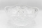 Etched Glass Serving Bowl
