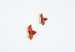 Red Butterfly Pins | Set Of 2