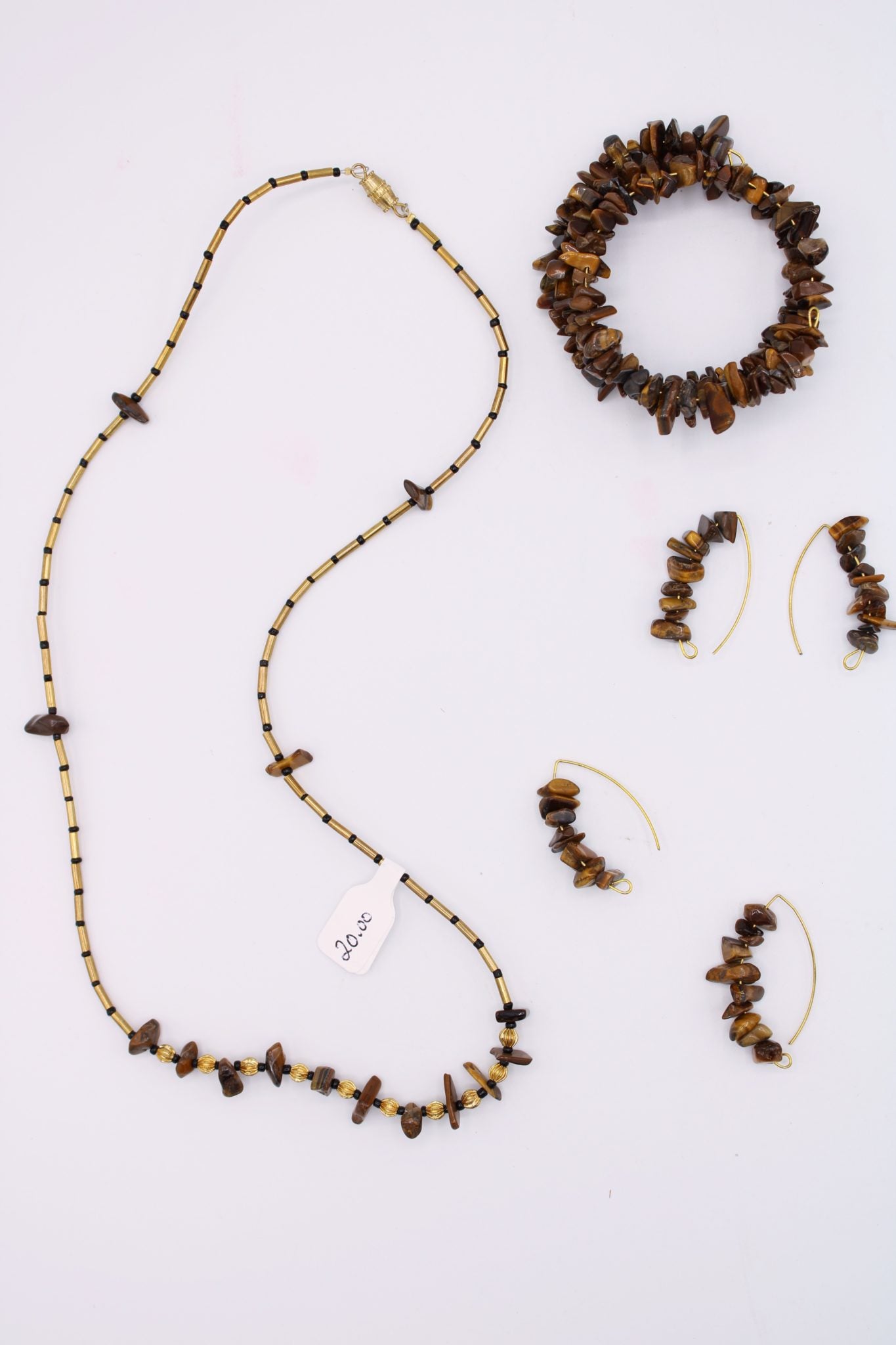 Brown Shard Beads Set