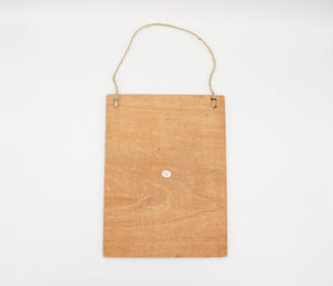 NEW Blue Bird Wild Rose Wooden Hanging Décor | 6X8" | Several Available