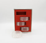 Golden Crown E&R Western Germany Genuine Lead Crystal Napkin Rings | Set Of 4
