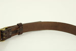 Alfani Brown Genuine Leather Style 3690 Brass Belt | Size 32 | 29-33"