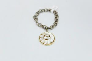 Chain Bracelet Mother Of Pearl Charm