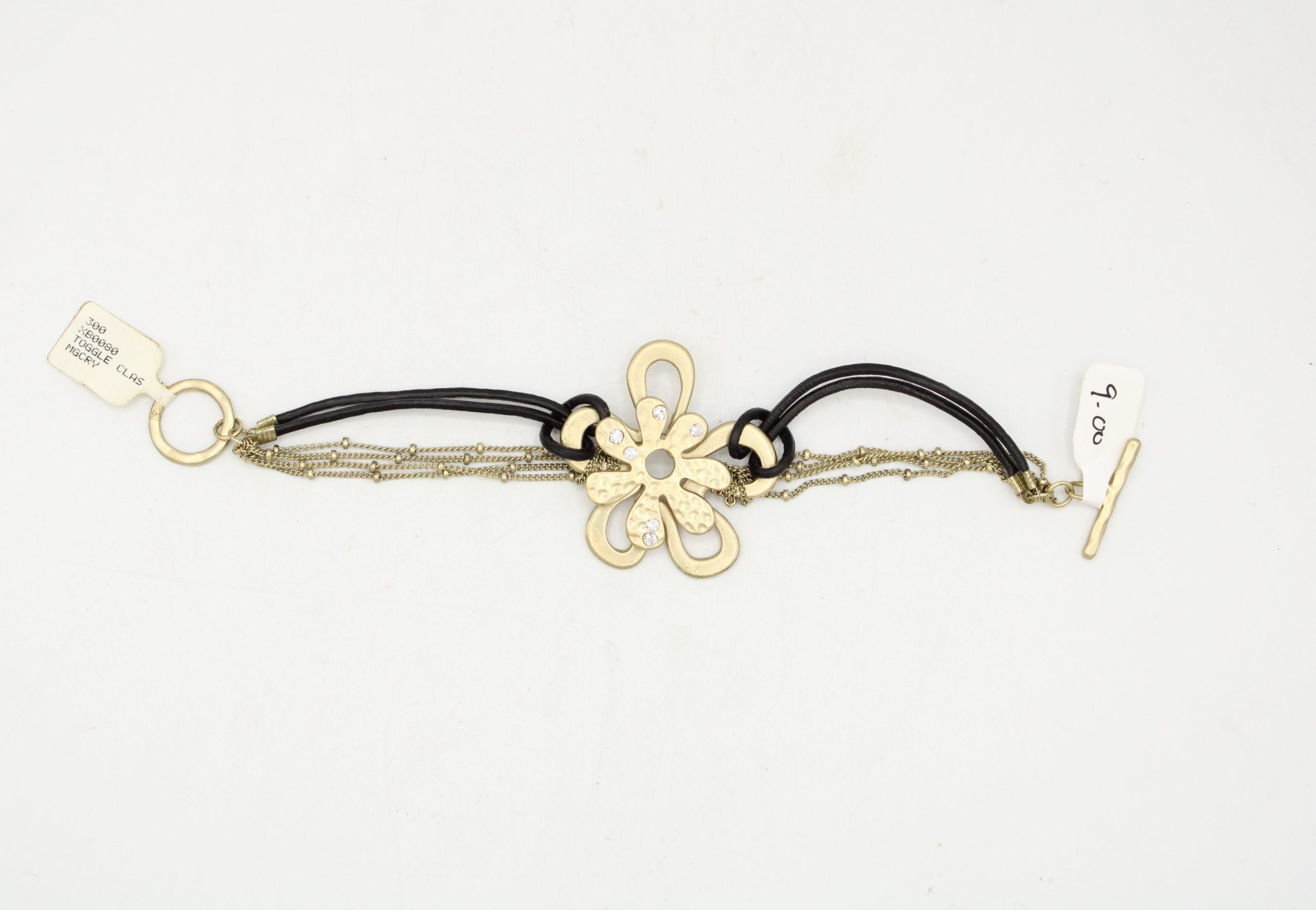 NEW Toggle Clasp Flower Bracelet