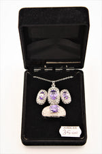 Purple Stone Jewelry Set