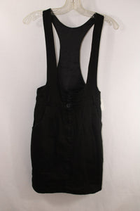 Divided Black Overall Dress | Size 8