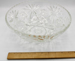 Etched Glass Serving Bowl