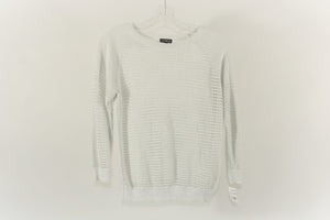 Express Knit Silver Top | S