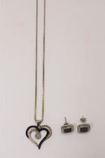Sterling Silver Earring & Necklace Set