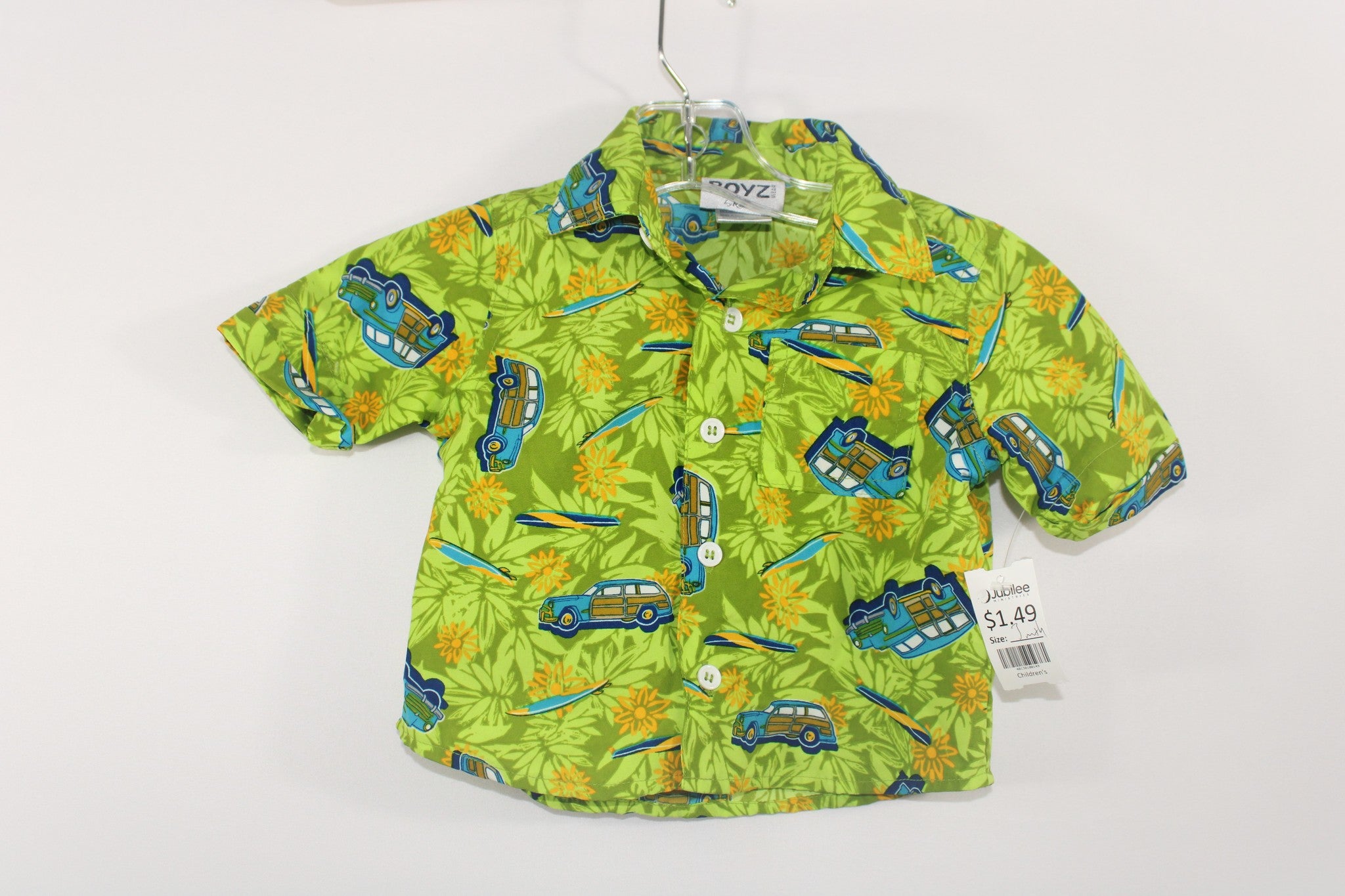 Nanette Green Hawaiian Surf Shirt | 3/6 Months