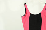 Sporti Textured Black & Pink Swim Suit | Size 10