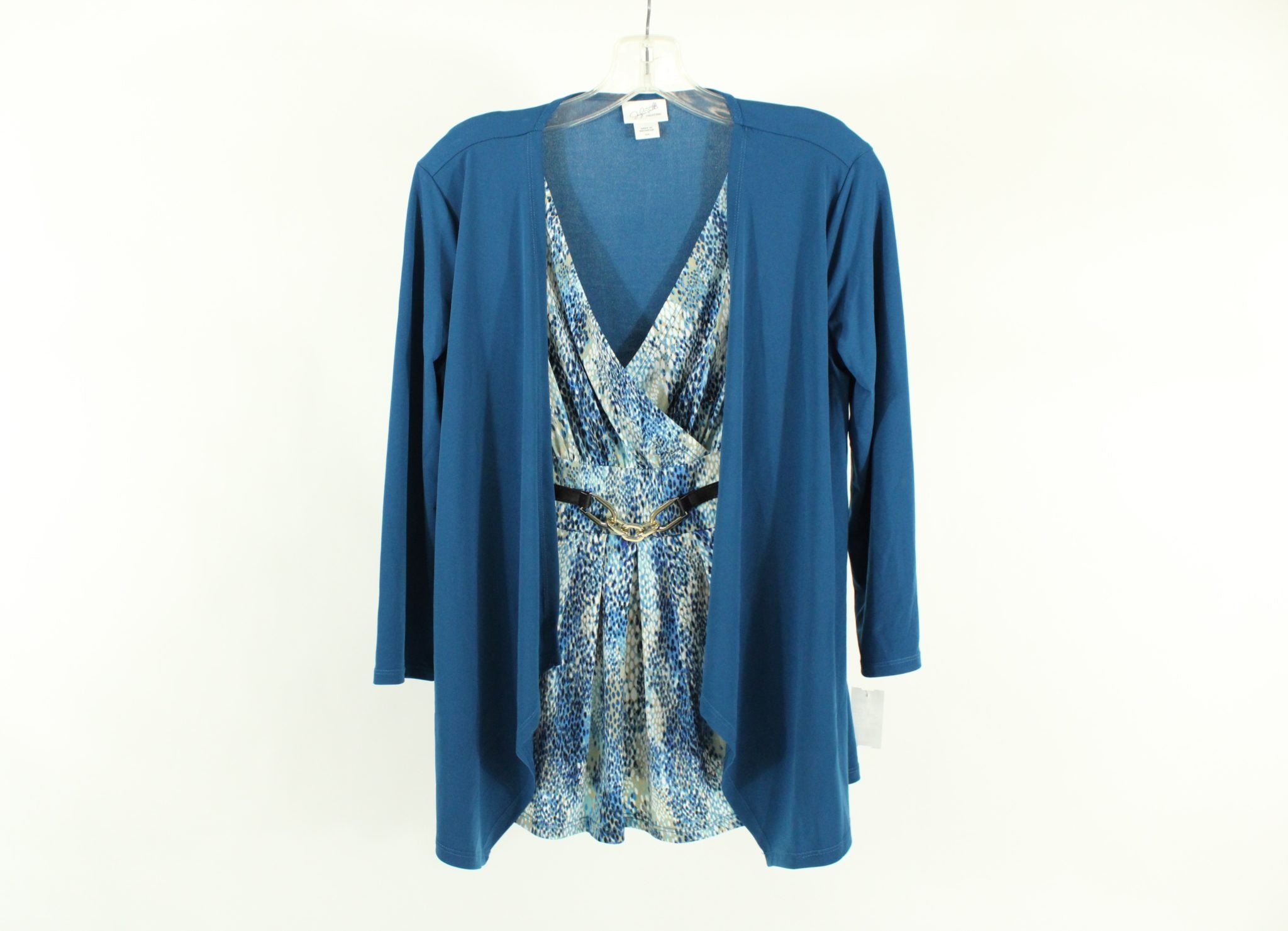 Jaclyn Smith Belted Blue Top | Size S