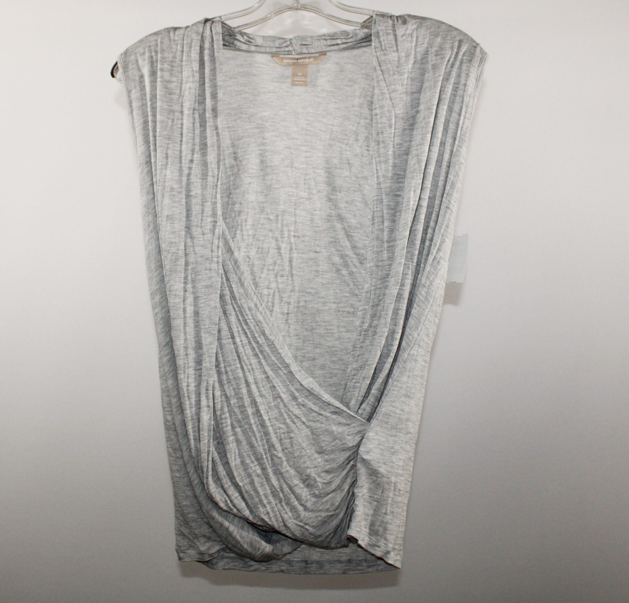 Banana Republic Gray Sleeveless Shirt | Size M