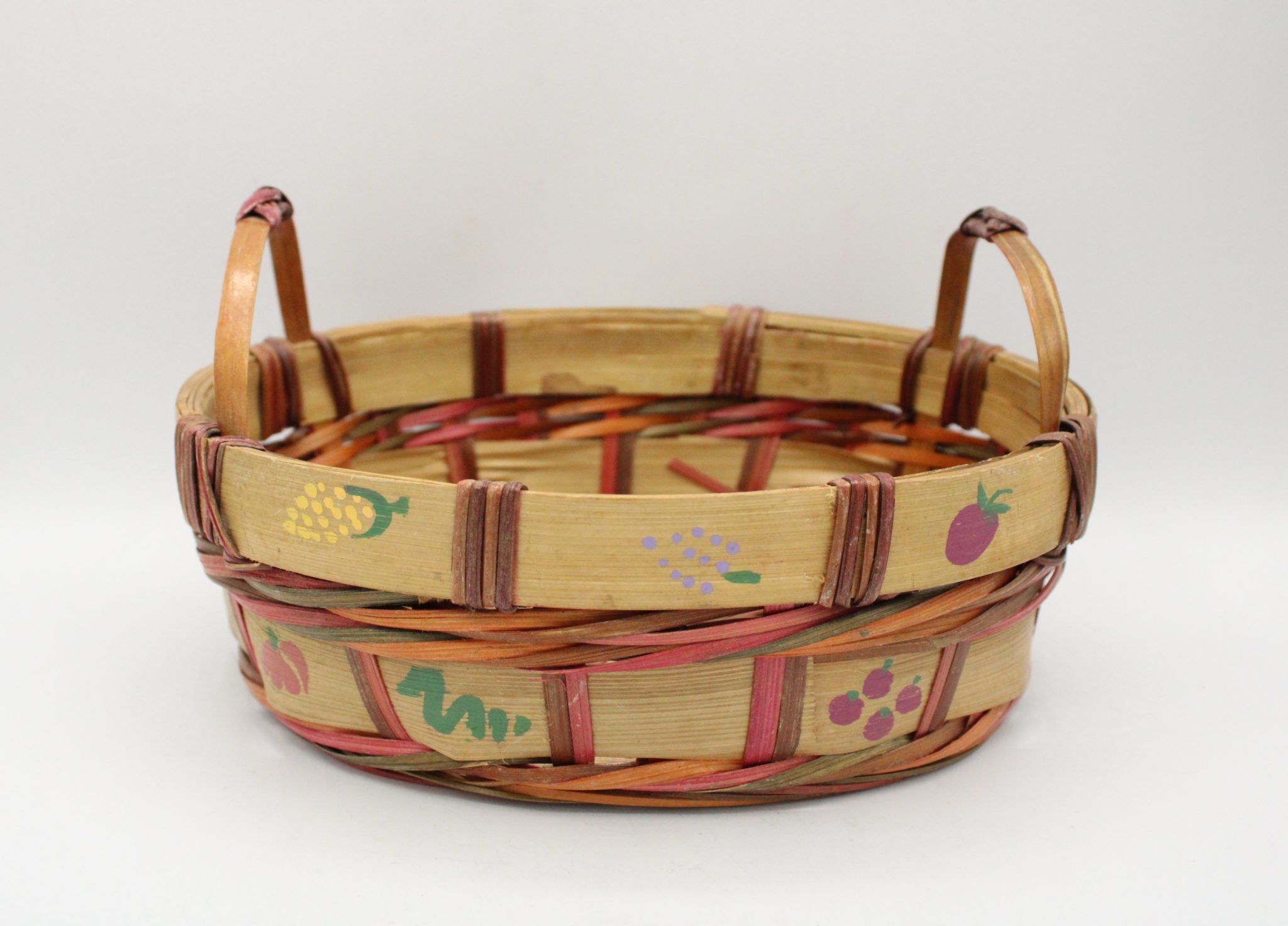 Painted Woven Basket