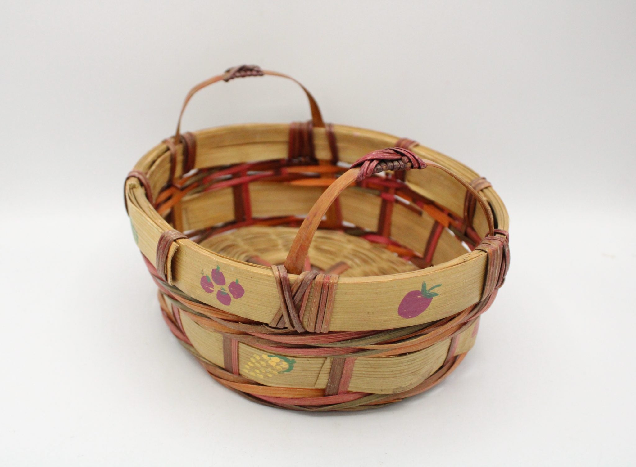 Painted Woven Basket