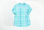 Alia Blue Plaid Shirt | Size 10