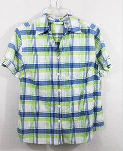 Alfred Dunner Plaid Button Up | 16W