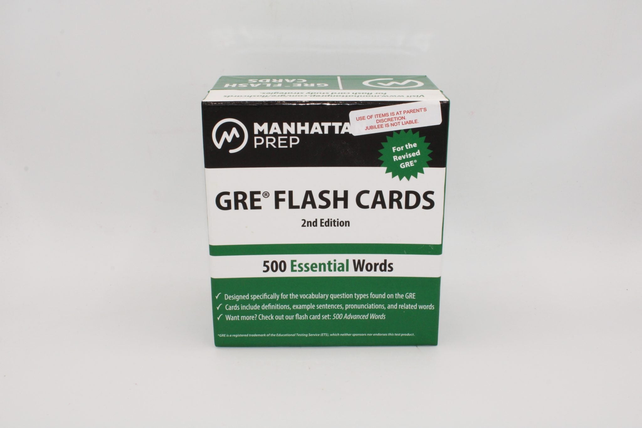 Manhattan Prep GRE Flash Cards 2nd Edition