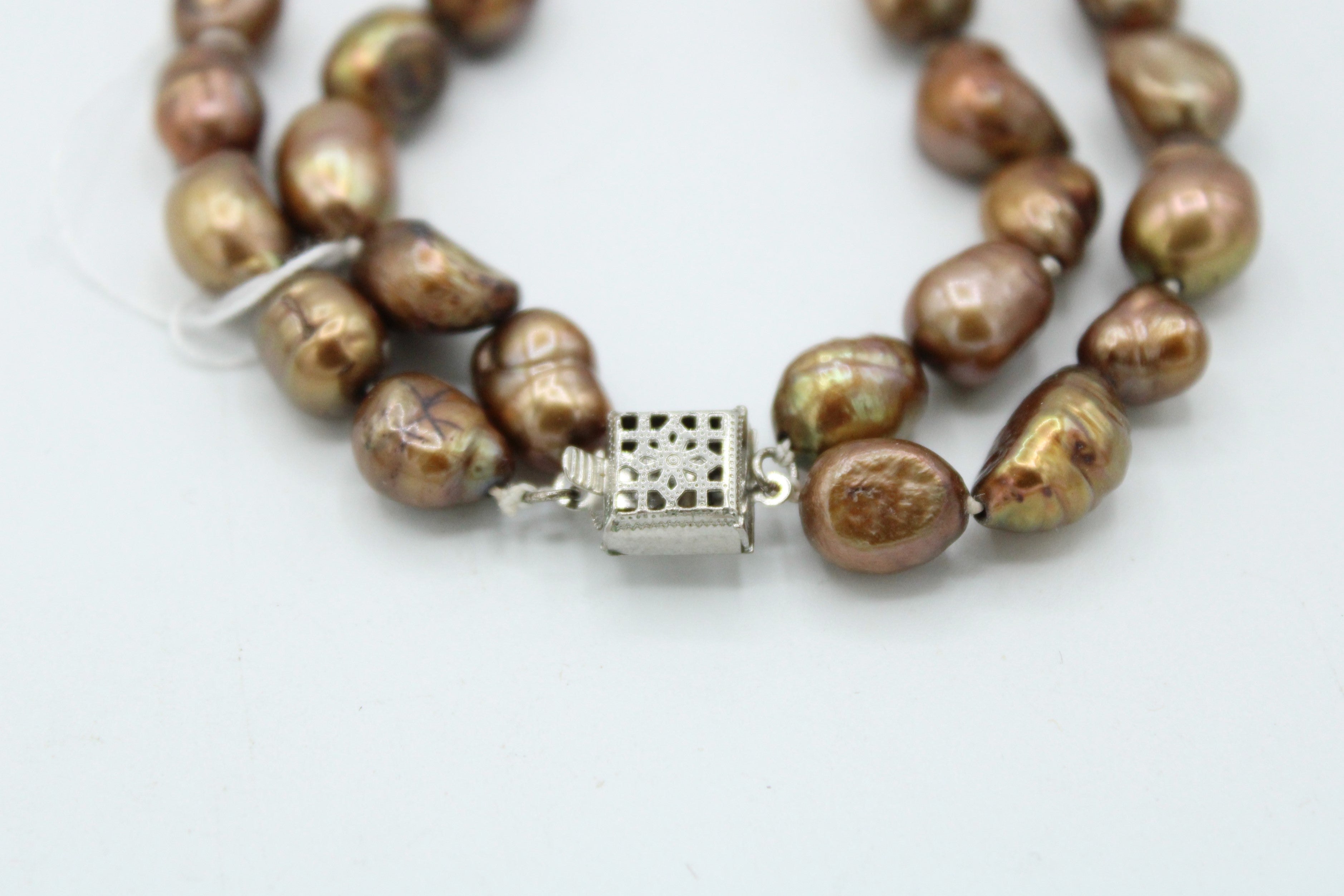 Brown Baroque Pearl Layered Necklace
