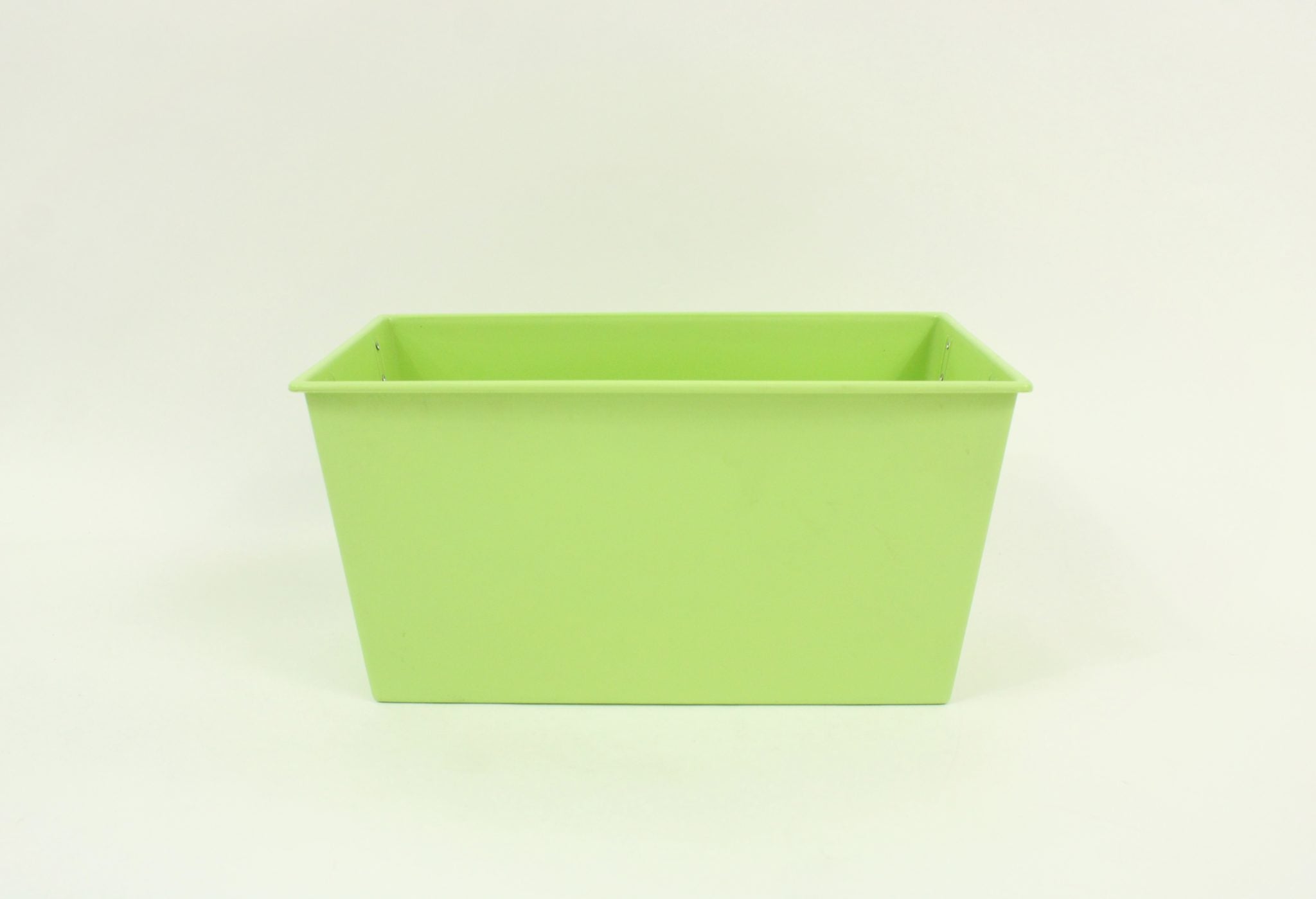 Green Plastic Storage Bin | 13"x 8"x 8"