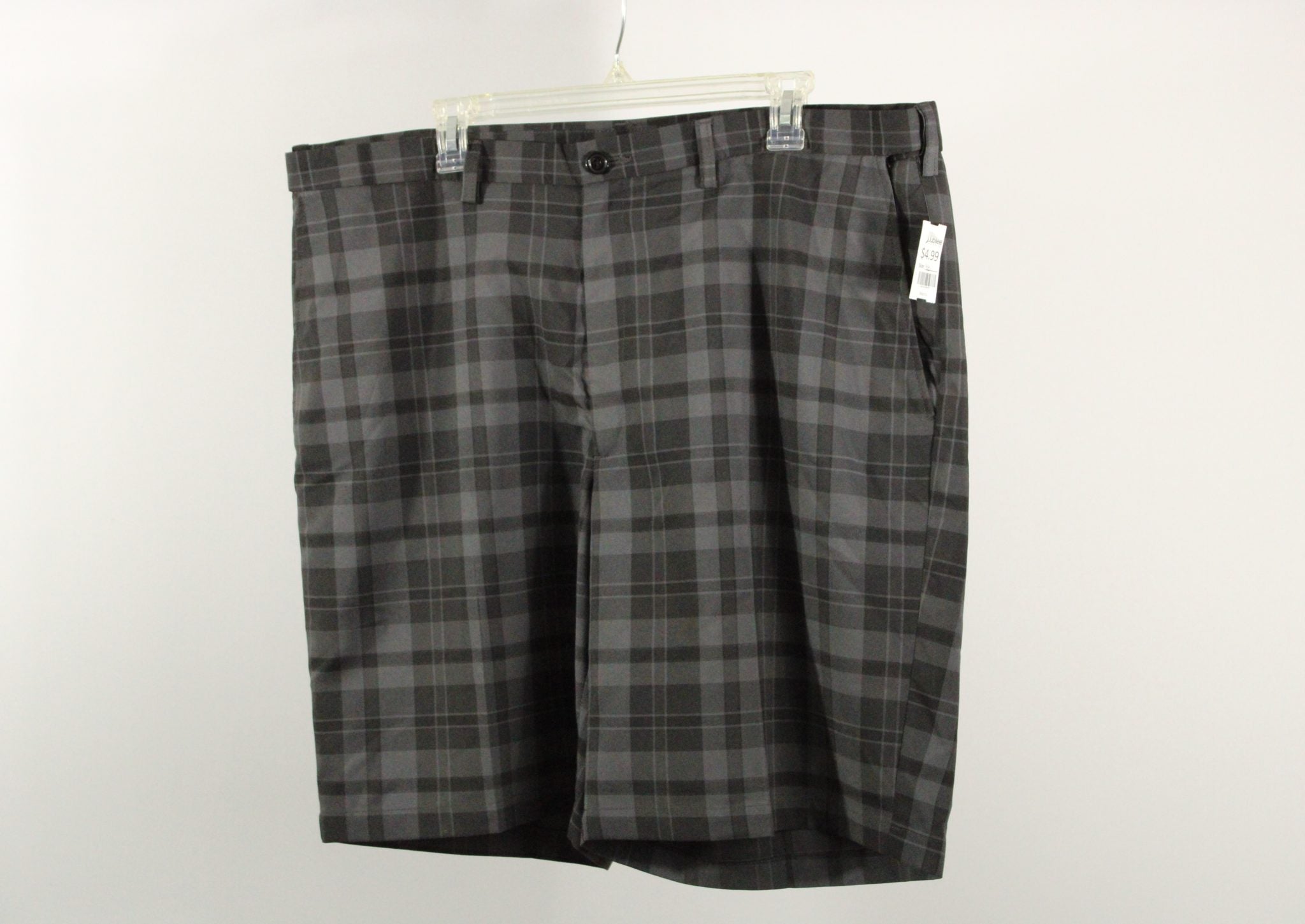 Haggar Black Plaid Dress Shorts | Size 40