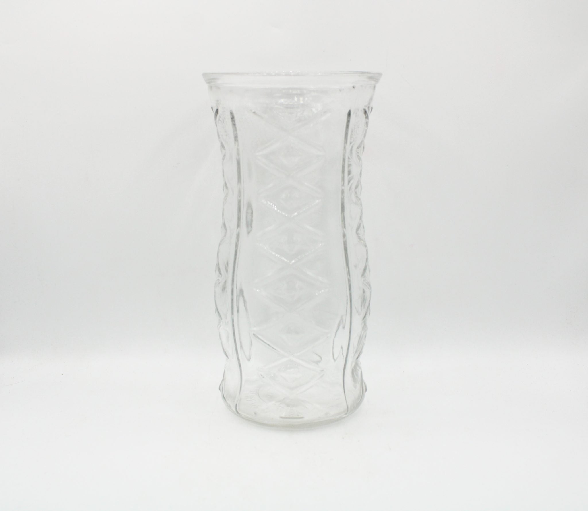 9.5" Tall Vintage Clear Glass Flower Vase E.O. Brody Co. of Cleveland, Ohio 973