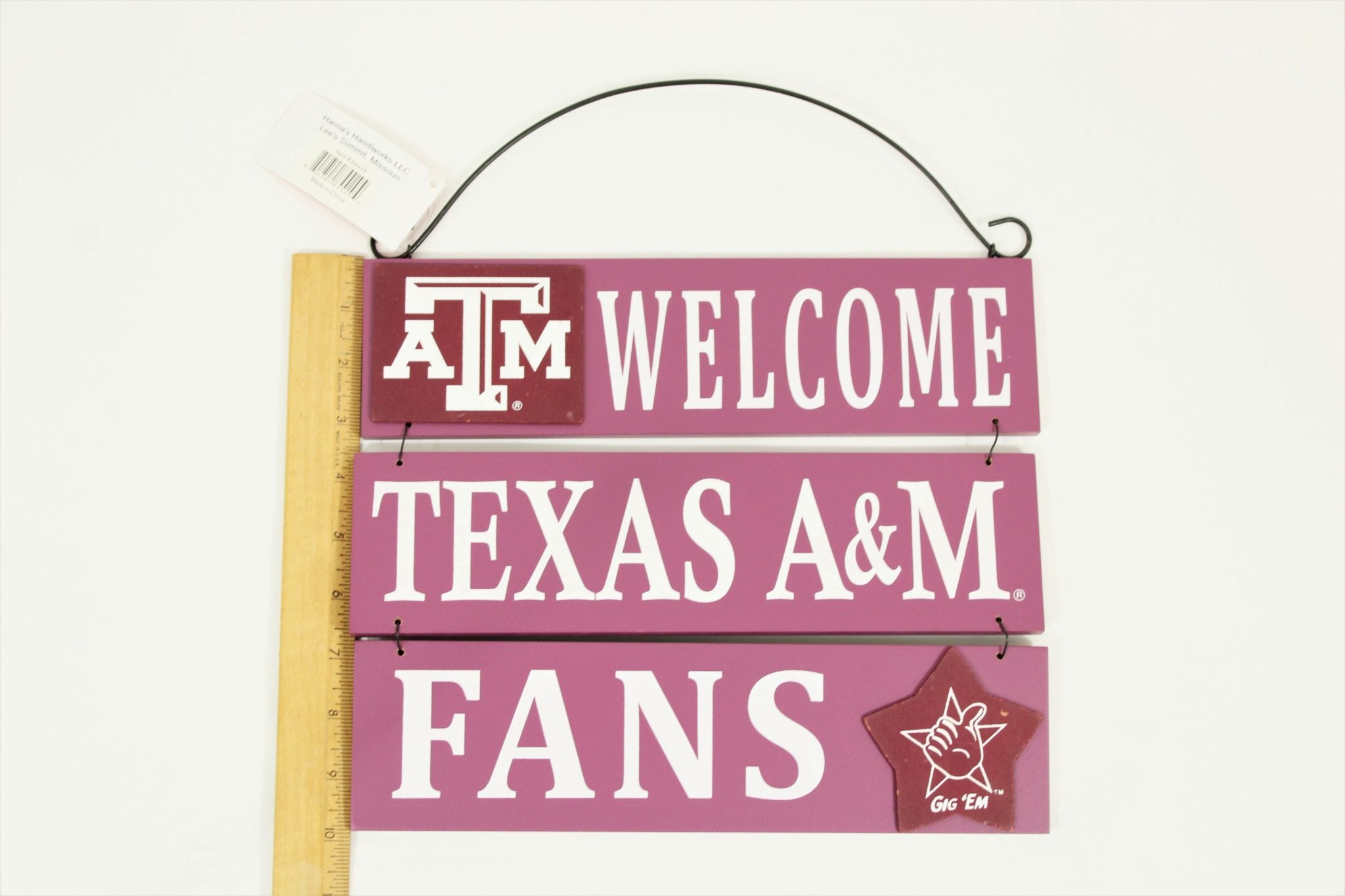 NEW Hanna's Handiworks ATM Texas A&M University Wooden Sign