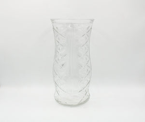 9.5" Tall Vintage Clear Glass Flower Vase E.O. Brody Co. of Cleveland, Ohio 973