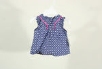 Cherokee Blue Patterned Top | Size 0-3
