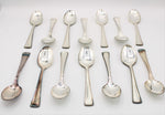 Vintage Victor S Co. Silver Overlay Spoon Set | 14 Pieces