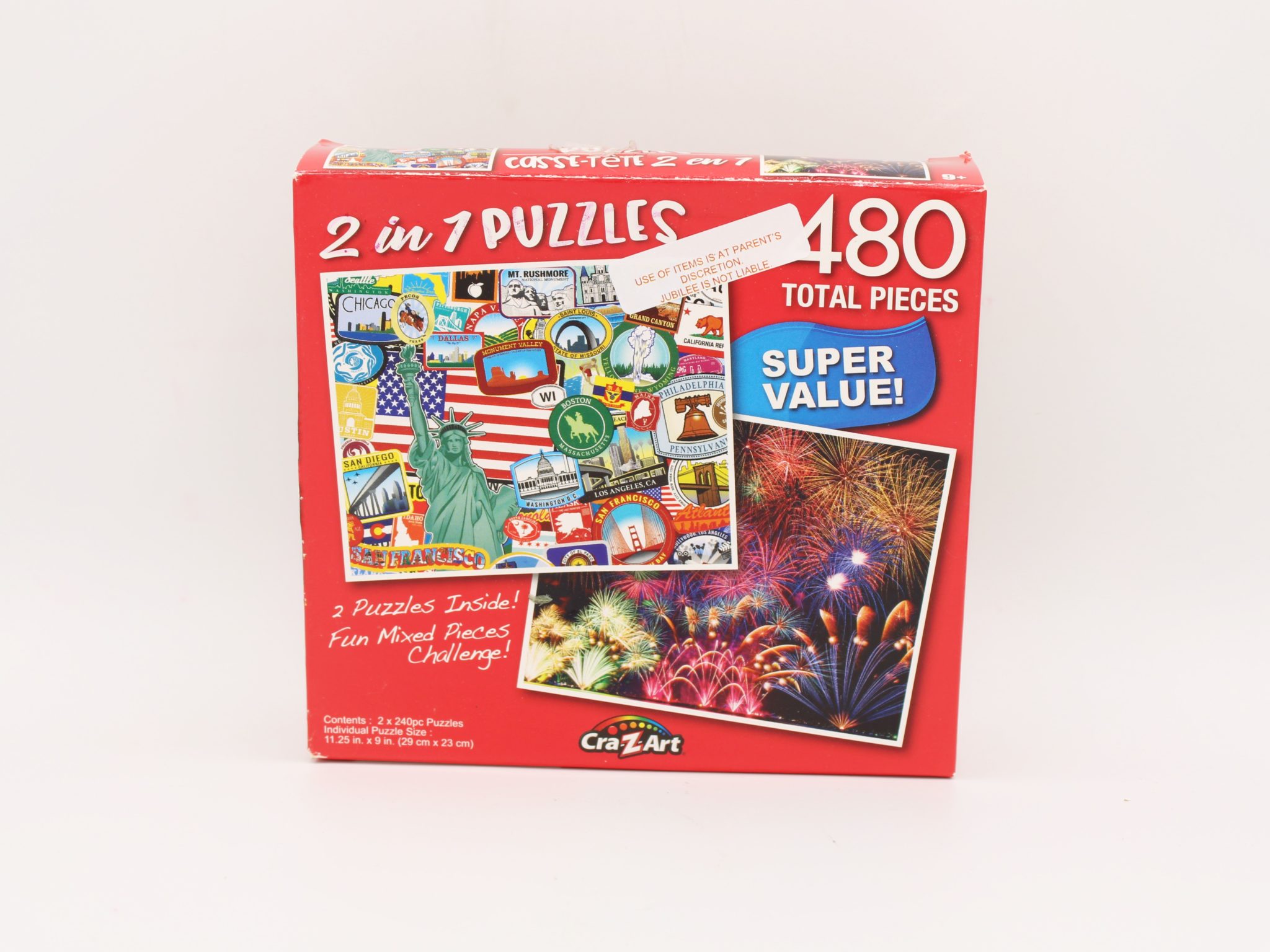 Cra-Z-Art 2 in 1 Puzzles