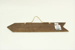 "Welcome" Floral Wall Arrow Decor | 24" x 5"