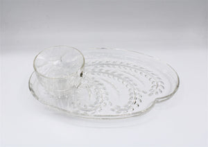 Glass Teacup & Plate