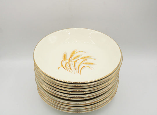 Golden Wheat Homer Laughlin 22K Gold Oven Proof Made In USA 13 Bowls
