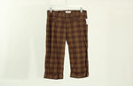 Aeropostale Brown Plaid Shorts | Size 3/4