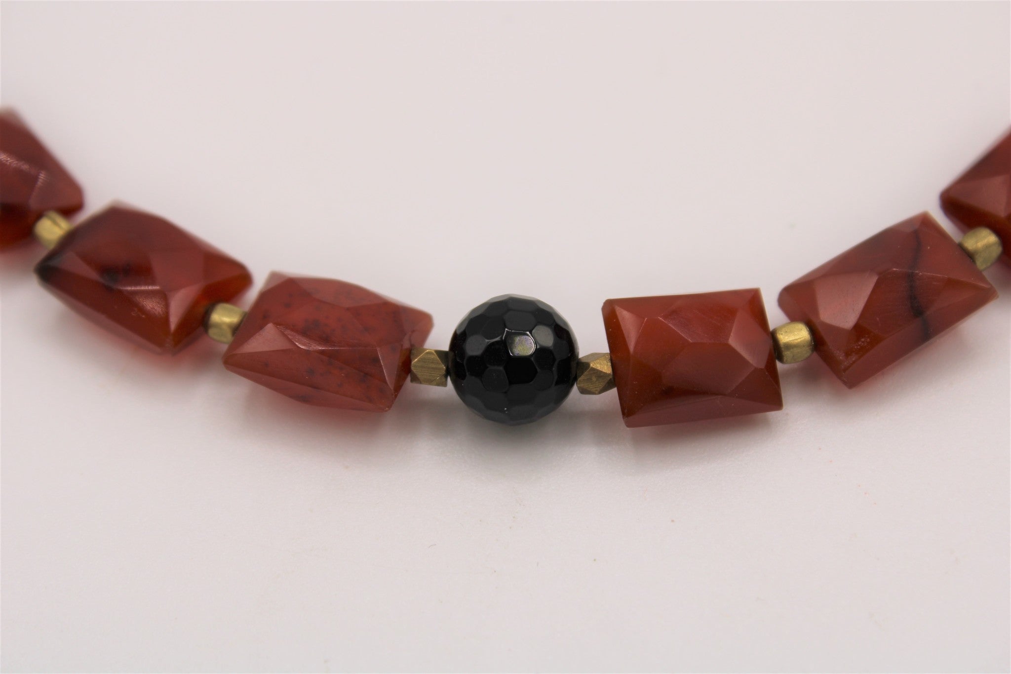 Red Glass Bead Necklace