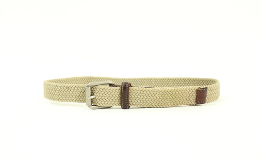 Beige Braided Belt | Size Youth Large | 32"