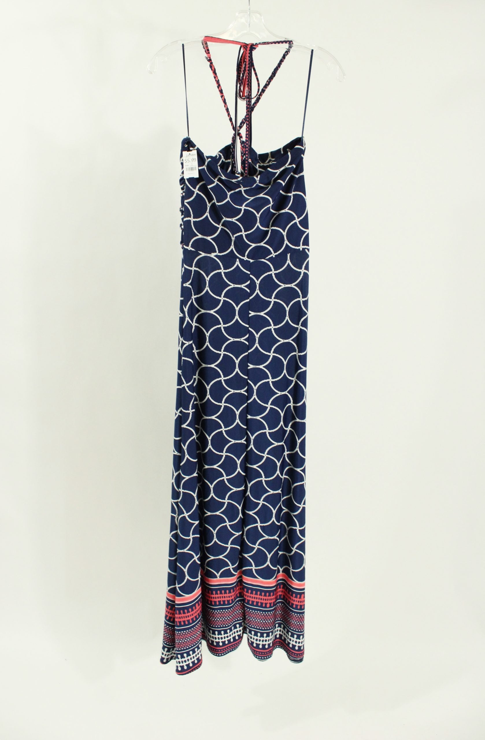 Saint Tropez West Blue Maxi Patterned Dress | Size S