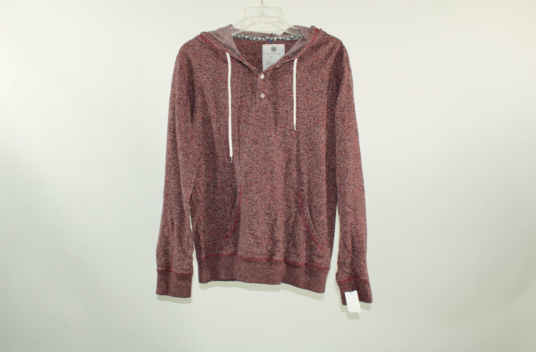 On The Byas Maroon Hooded Shirt | Size M