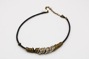 Baer SF Necklace with Silver and Gold Loops