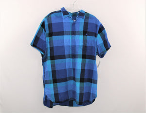 Mossimo Supply Co. Blue Plaid Shirt | L